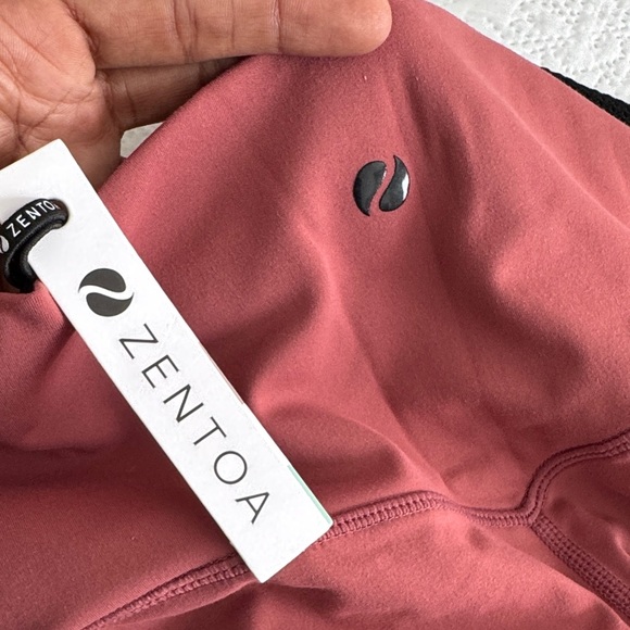 NWT ZENTOA High-Waisted pint rust Leggings sizes XS, S, M. - Picture 6 of 6